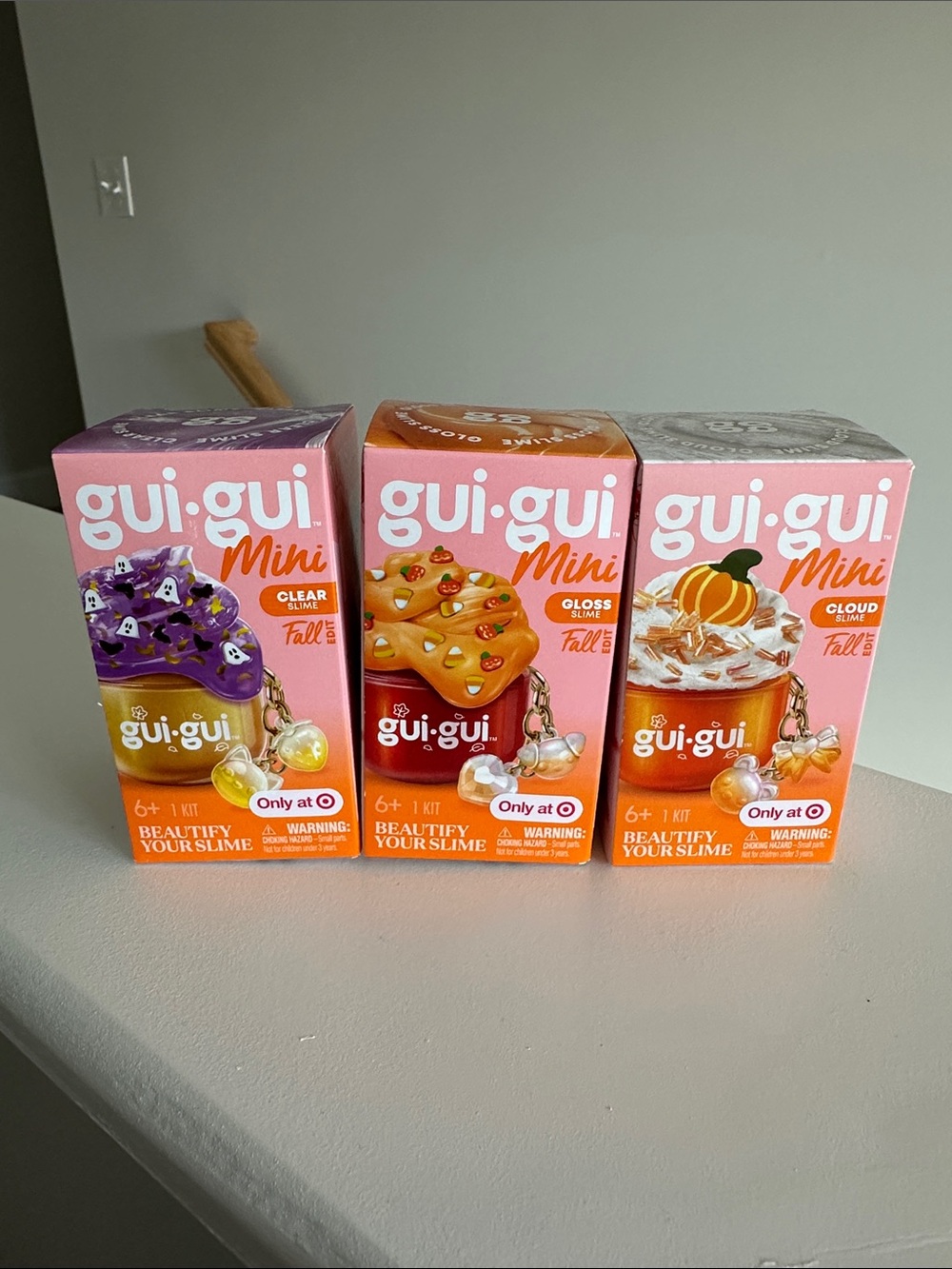 Trio of Mini Gui Gui Fall Slime kits - Target Exclusive!